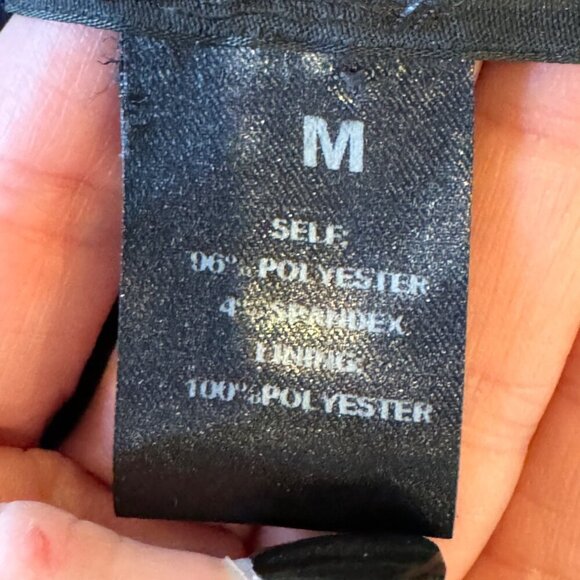 Slate & Willow Dress Women Medium Navy Blue Scuba Knit Pleated Party Fla… - Picture 11 of 12